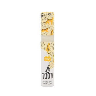 TOOT! Přírodní lesk na rty průhledný se zlatým třpytem – Cheetah Glow (5,5 ml) - pro holky a kluky od 4 do 99 let