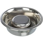 Miska k pomalému krmení, nerez - 0,6 l/ ø 17 cm
