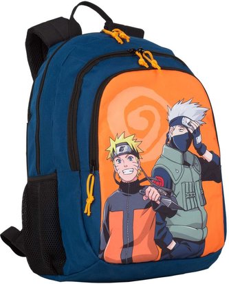 Školní batoh Naruto: Group (objem 25 litrů|31 x 42 x 19 cm) modrá tkanina