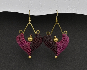 Náušnice drhané Kapka - H