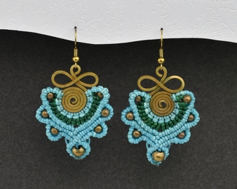 Náušnice drhané Nekonečno - M