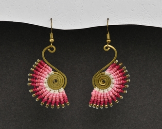 Náušnice drhané Křídla - B