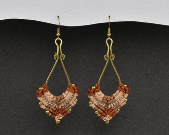 Náušnice drhané Slza - G