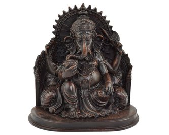 Soška pryskyřice Ganéša - 14 x 14 cm