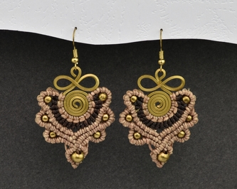 Náušnice drhané Nekonečno - N