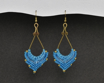 Náušnice drhané Slza - A