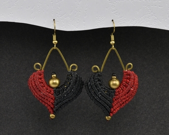 Náušnice drhané Kapka - R