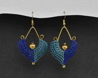 Náušnice drhané Kapka - O