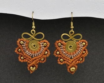 Náušnice drhané Nekonečno - K