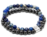 Náramek dvojitý magnetický, sodalit