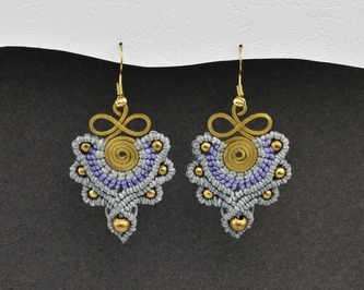 Náušnice drhané Nekonečno - C