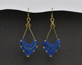 Náušnice drhané Slza - E