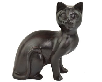 Soška pryskyřice Kočka - 12 x 12 cm