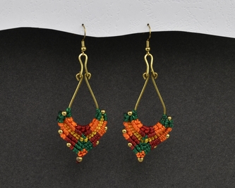 Náušnice drhané Slza - R