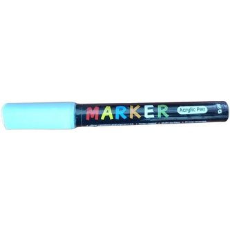 Marker akrylowy 1-2mm niebieski wodny (6szt) M&G;