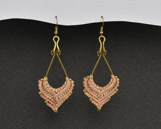 Náušnice drhané Slza - D