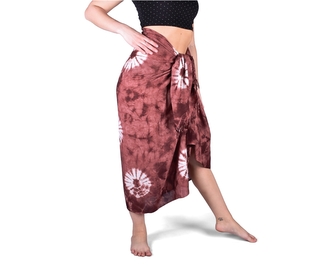 Sarong I TANKA, bavlna, batika, hnědý