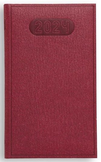 Kalendarz 2024 tygodniowy Print - bordowy