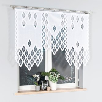 Dekorační oblouková krátká záclona OTTO 160 bílá 160x120 cm MyBestHome