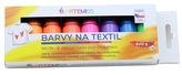 ARTEMISS Sada barev na textil 8x12g neonové odstíny