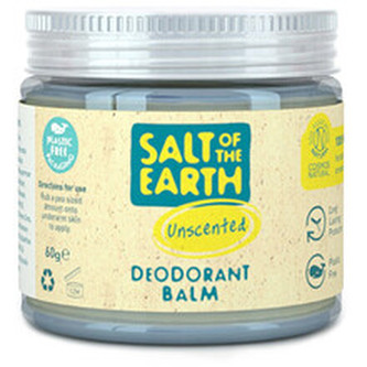Salt Of The Earth Přírodní minerální deodorant bez vůně Unscented (Deodorant Balm) 60 g unisex