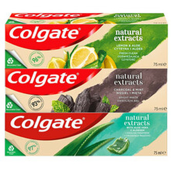 Colgate Zubní pasta Naturals Mix (Charcoal, Aloe, Lemon) 3 x 75 ml unisex