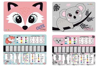 Podkład dwustronny dziewczęcy mix (10szt) BAMBINO