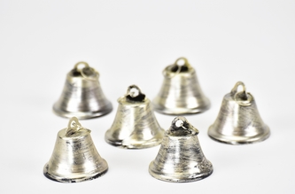Kovový zvoneček champagne sada 6 ks, 4x4,2 cm