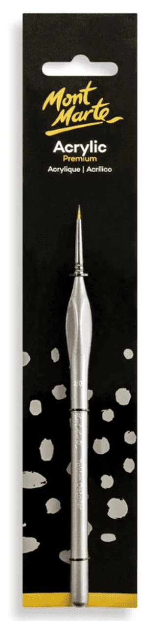 Mont Marte detailingový štětec 2/0 na akryl PREMIUM, č.0126, papírový obal