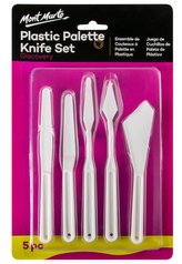 Mont Marte sada umělohmotných malířských špachtlí a nožů,č. 0001, 5ks, blistr