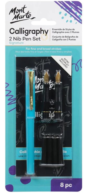 Mont Marte kaligrafické pero s doplňky, č.0001, 8ks, blistr