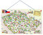 Magnetická mapa SR s obrázkami a spoločenská hra, 3 v 1