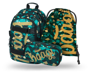 BAAGL Set 3 ks Skate - Polygon (batoh, penál, sáček)