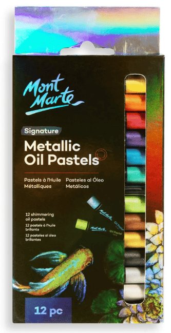Mont Marte olejové křídy METALLIC, č.0039, 12 ks, papírový obal