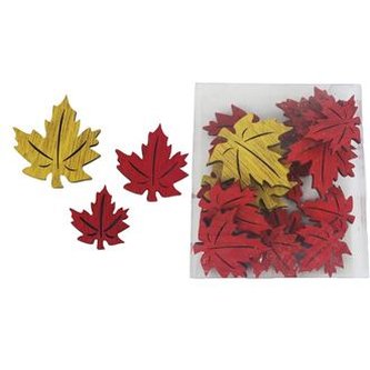 Dekorační listy, 18 ks D5660