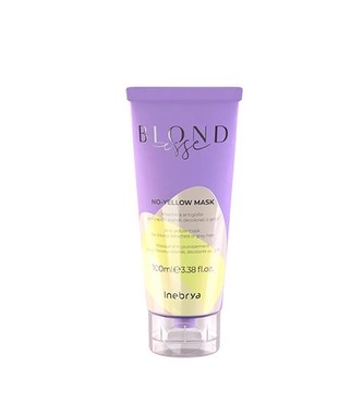 Inebrya Blondesse No-Yellow Mask maska proti žlutým odleskům na blond, odbarvené nebo šedé vlasy 100 ml