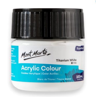 Mont Marte akrylová barva,100ml, titanová bílá
