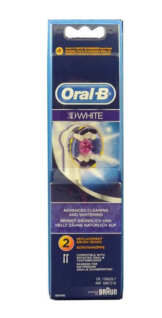 Oral B 3D White 2ks - náhrady na el. zubní kartáček