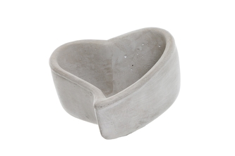 Květináč srdce cement 8,5x15,5x15,5 cm