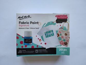 Mont Marte sada barev na textil,  20 x 20ml,  č. 0077,  papírový obal