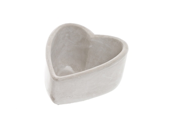 Květináč srdce cement 10,5x16,5x20 cm
