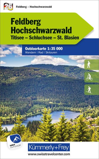 Feldberg - Hochschwarzwald Nr. 26. Outdoorkarte Deutschland 1:35 000