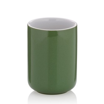 Hrnek Isabella keramický list zelený 10,0 cm  7,5 cm