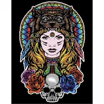 Colorvelvet Sametový obrázek Indián 47x35cm