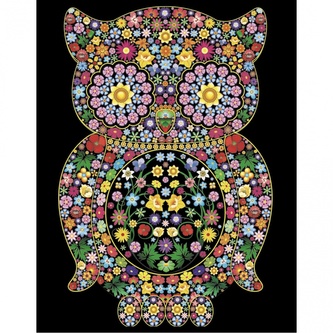 Colorvelvet Sametový obrázek Sova 50x70cm