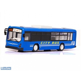 DOUBLE E RC městský autobus s otevíracími dveřmi 33cm modrá