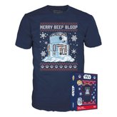 Funko Tričko Boxed Tee: Star Wars R2D2 Snowman - velikost S
