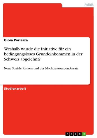 Weshalb wurde die Initiative für ein bedingungsloses Grundeinkommen in der Schweiz abgelehnt?