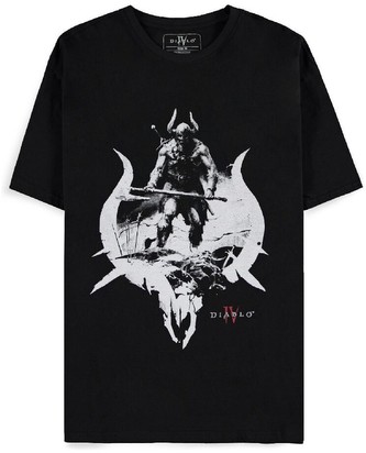 Tričko Diablo IV - Barbarian Sigil XL