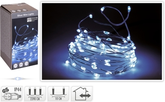 Dekorativní osvětlení na drátku 240 LED, světlo studené bílé